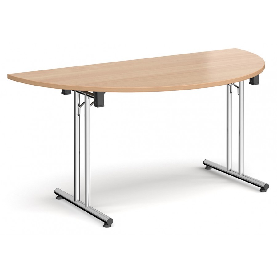 Deco Folding Leg Semi-Circular Meeting Room Table
